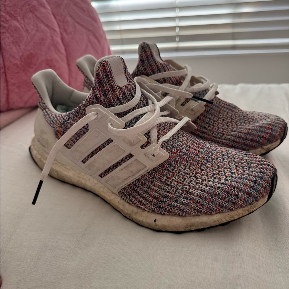 Adidas Multicolor Knit Sneakers with White Accents